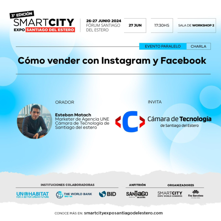 ESTEBAN MATACH REPRESENTÓ A AGENCIA UNE EN SMART CITY EXPO SANTIAGO DEL ESTERO 2024